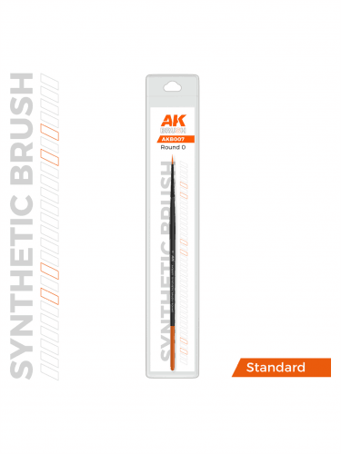 AK Synthetic Brush - Round 0 - Rundpinsel (synthetisch)