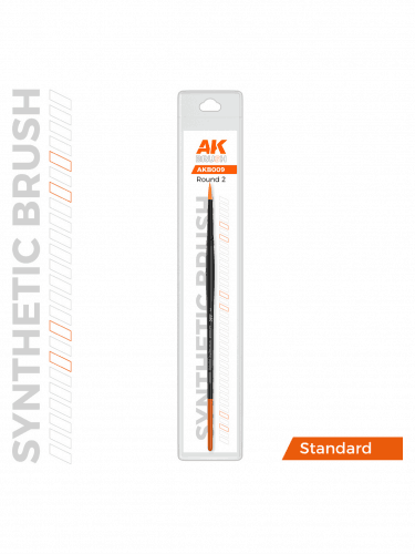 AK Synthetic Brush - Round 2 - Rundpinsel (synthetisch)