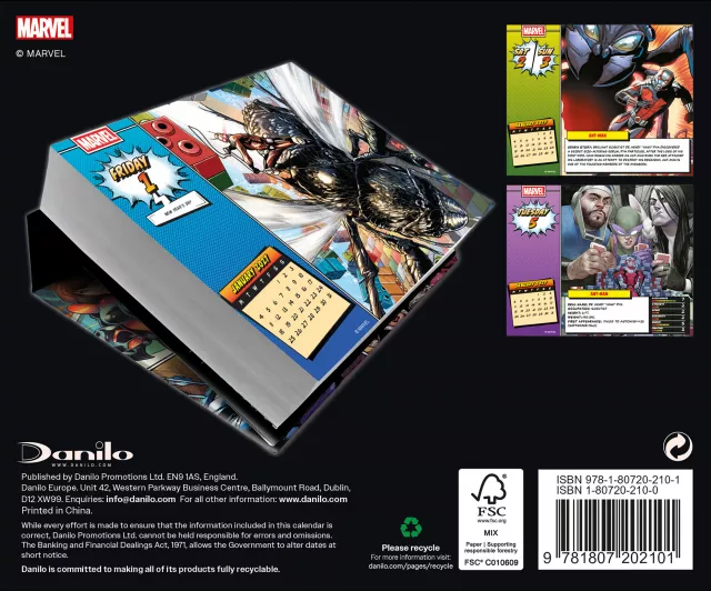 Kalender Marvel 2027 (Tisch)