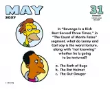 Kalender The Simpsons 2027 (Tisch)
