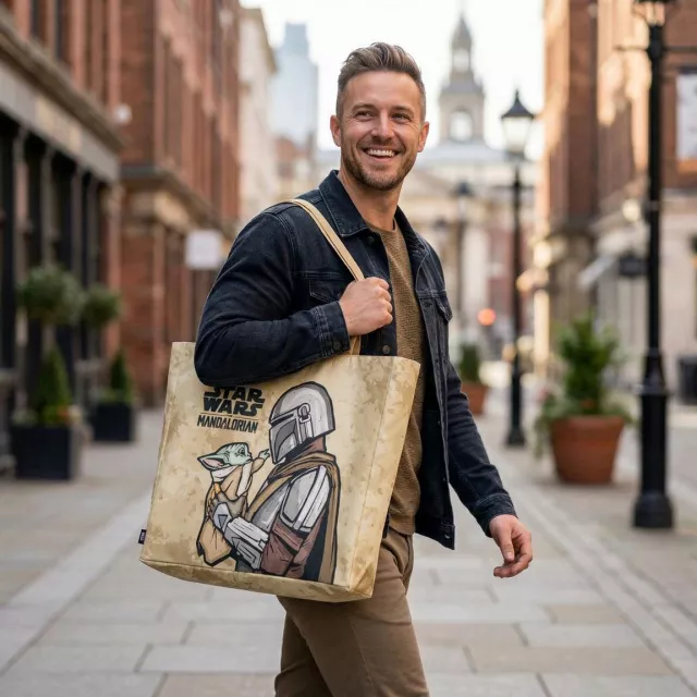 Tasche Star Wars - The Mandalorian XL (Leinen) - Strandtaschen