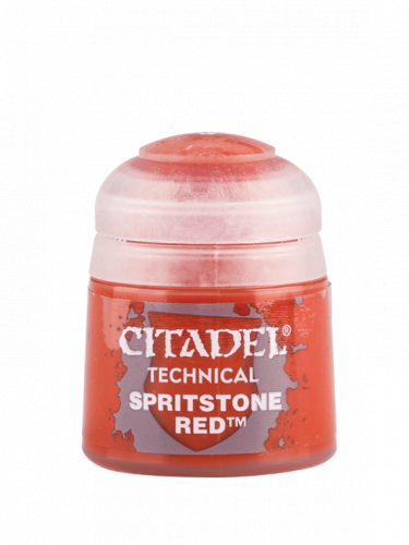 Citadel Technical Paint (Spritstone Red) - texturová barva, červená
