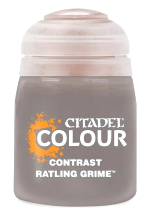 Citadel Contrast Paint (Ratling Grime) - Kontrastfarbe - Grau