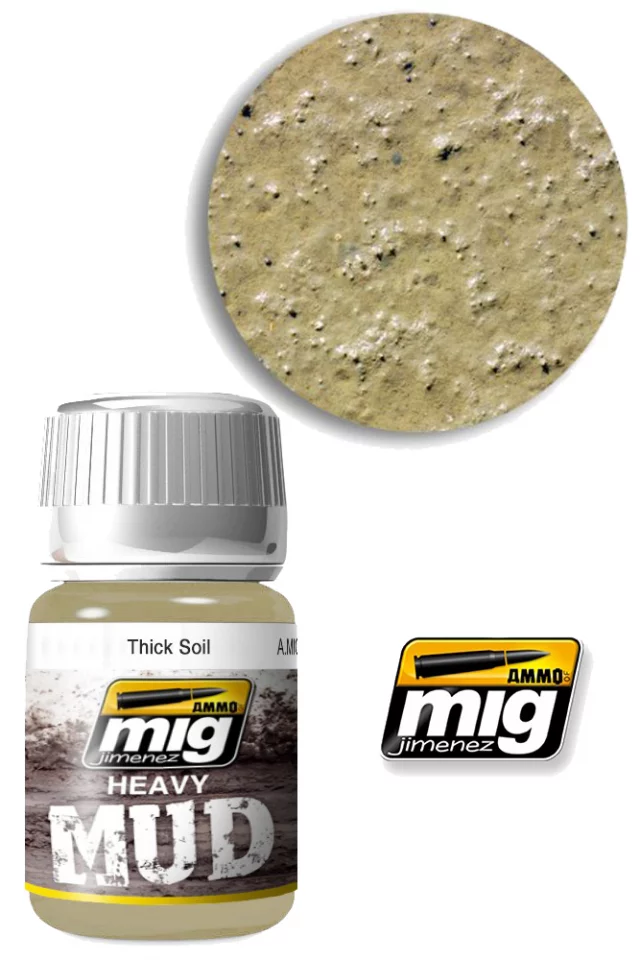 Strukturfarbe Mig Jimenez Ammo Heavy Mud - Thick Soil (1701)