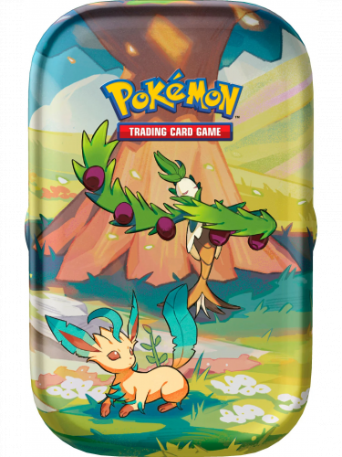 Kartenspiel Pokémon TCG: Scarlet & Violet Vibrant Paldea - Mini Tin: Leafeon & Laubstreich (ENGLISCHE VERSION)