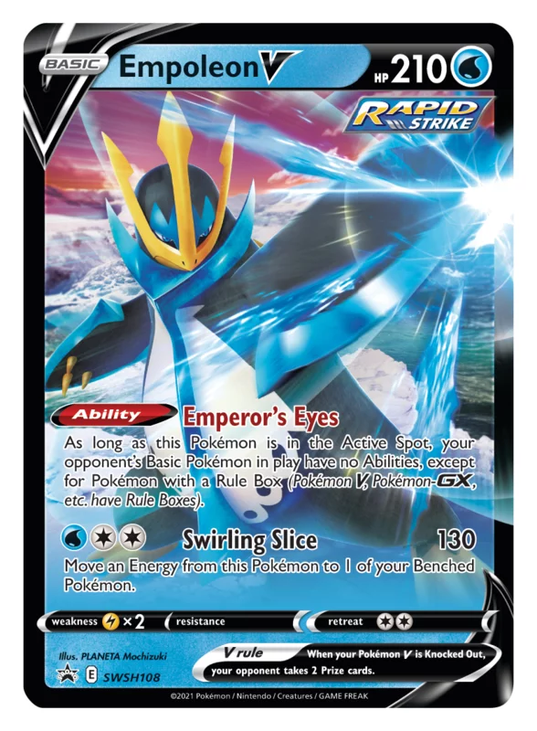 Kartenspiel Pokemon TCG - V Strikers Tin - Empoleon V (ENGLISCHE VERSION) - TCG Sammelkartenspiel