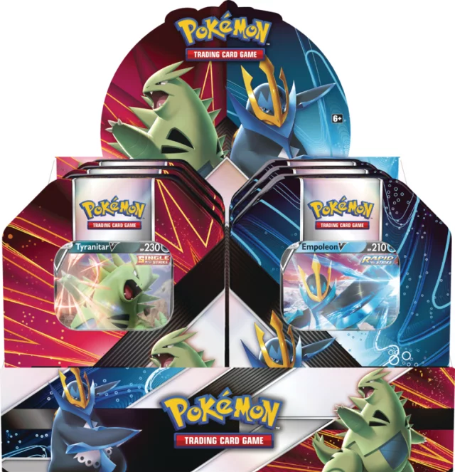 Karetní hra Pokémon TCG - V Strikers Tin - Tyranitar V (ENGLISCHE VERSION) - TCG Sammelkartenspiel