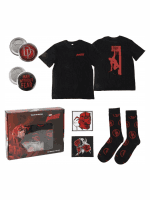 Geschenkset Marvel - Daredevil (T-Shirt, Ansteckpins, Aufnäher, Socken) (Größe XL)