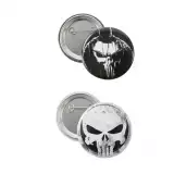 Geschenkset Marvel - Punisher (T-Shirt, Ansteckpins, Aufnäher, Socken) (Größe M) - Aufnäher