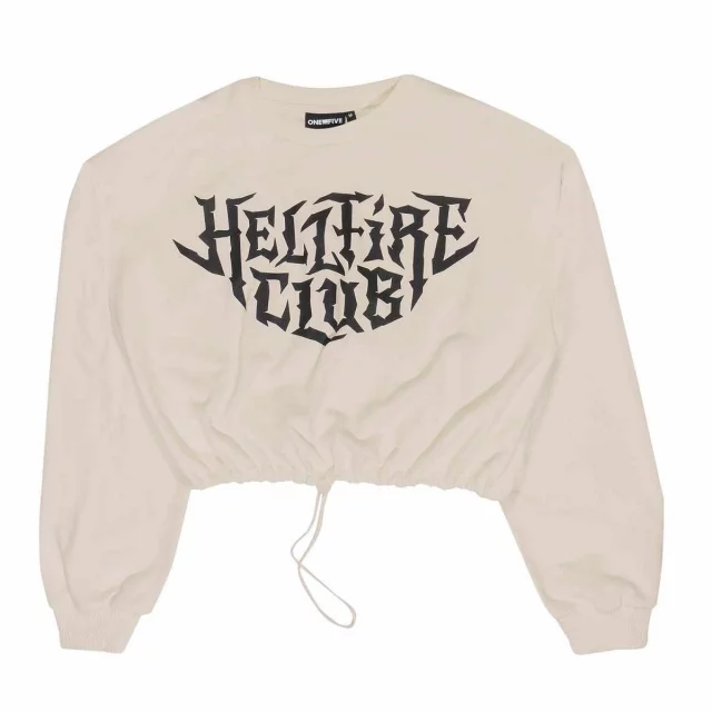 Damen-Sweatshirt Stranger Things - Hellfire Club Crop Top