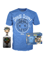T-Shirt Back to the Future - Doc with Helmet + figurka Funko