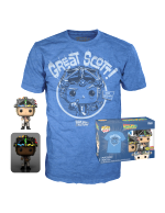 T-Shirt Back to the Future - Doc with Helmet + Funko Figur