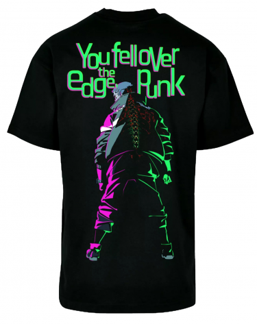 T-Shirt Cyberpunk: Edgerunners - Neon Punk (Übergroß)