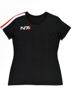 Damen-T-Shirt Mass Effect - N7 Stripe Logo