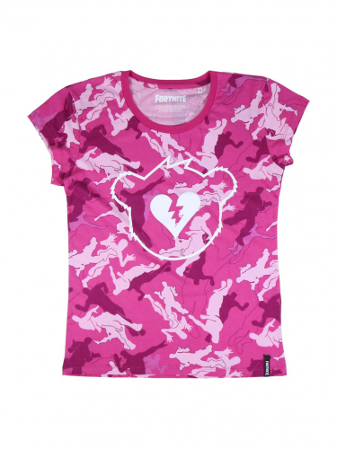 T-Shirt Mädchen Fortnite - Pink