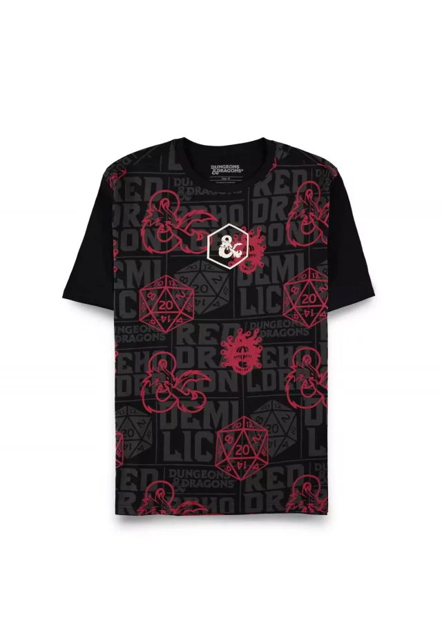 T-Shirt Dungeons & Dragons - Rot