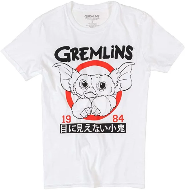 T-Shirt Gremlins - Rot Schwarz und Weiß