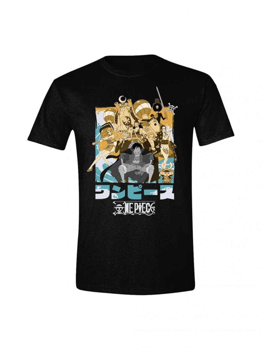 T-shirt One Piece Officiel Homme - Imprimé Chapeau De Paille Luffy - T-shirt Manga Adulte Garçon - Cadeau Fan Anime