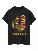 T-shirt Star Wars - Boba Fett Distressed Outlaw