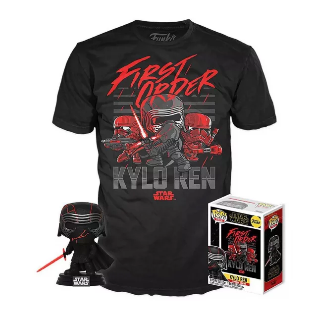 T-Shirt Star Wars - Kylo Ren + Figur Funko