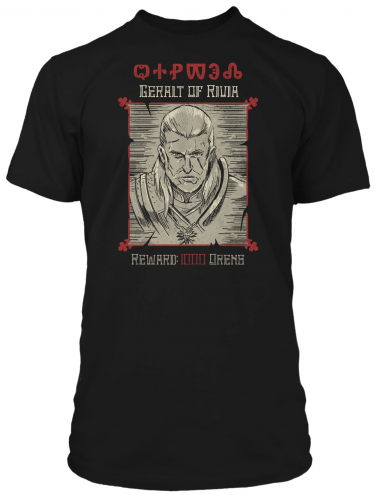 T-Shirt The Witcher - Wanted Poster