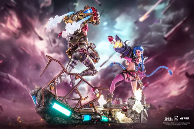 Vorteilhaftes Set Statue League of Legends - Jinx & Vi 1/6 Scale Statue (PureArts)