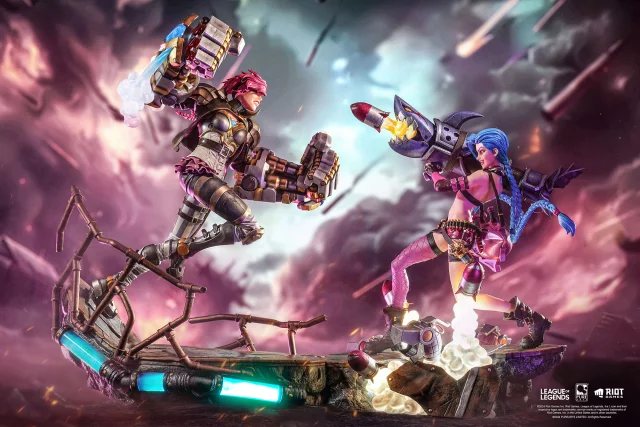 Vorteilhaftes Set Statue League of Legends - Jinx & Vi 1/6 Scale Statue (PureArts)