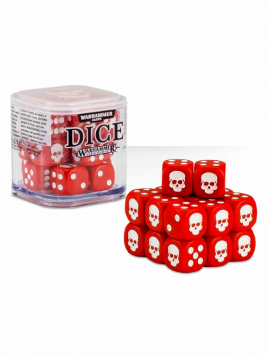 Würfel Warhammer Dice Cube (20 Stück), sechsseitig - rot