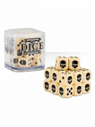 Würfel Warhammer Dice Cube (20 Stück), sechsseitig - cremefarben