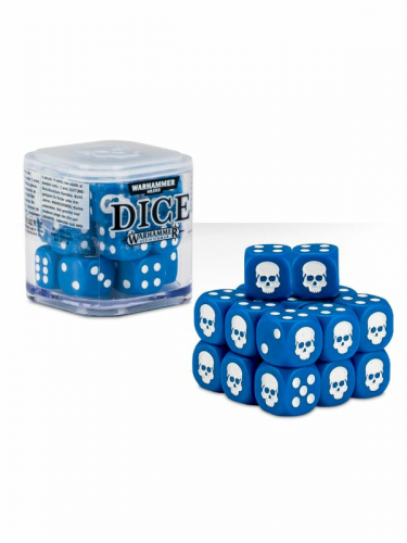 Würfel Warhammer Dice Cube (20 Stück), sechsseitig - blau