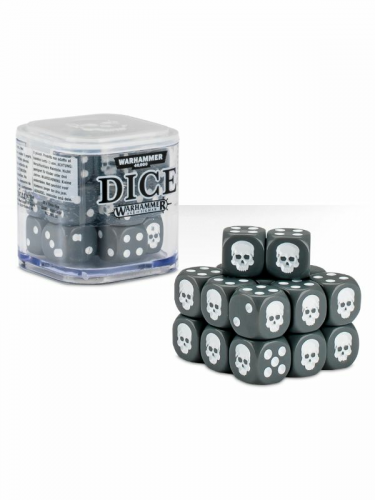 Würfel Warhammer Dice Cube (20 Stück), sechsseitig - grau
