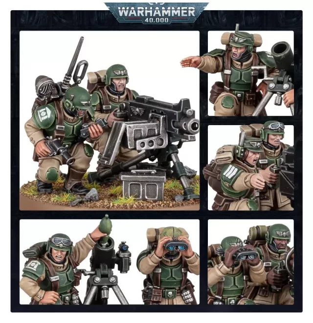 W40k: Astra Militarum - Schweres Waffenteam (2023) (3 Figuren)