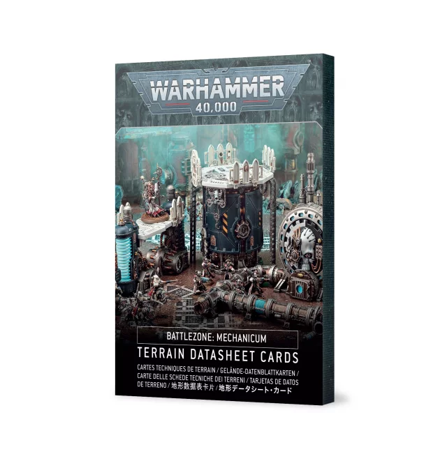 W40k: Battlezone: Mechanicus Terrain Datasheet Cards