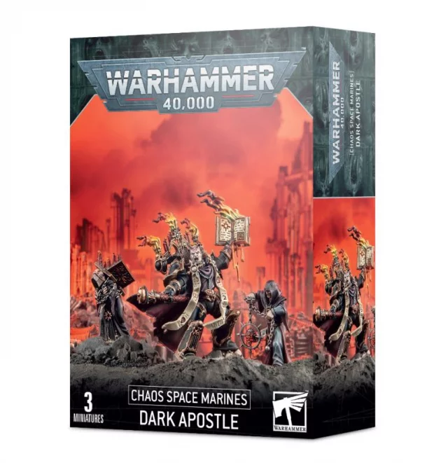 W40k: Chaos Space Marines - Dark Apostle (3 Figuren)