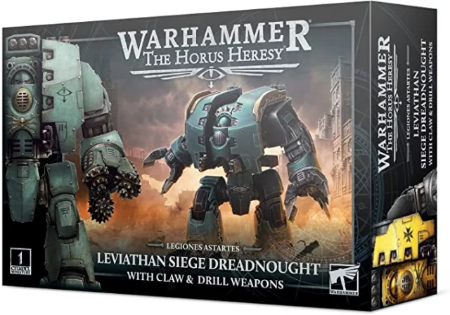 Warhammer: Horus Heresy - Legiones Astartes Leviathan Belagerungsdreadnought mit Klaue & Bohrer (1 Figur)