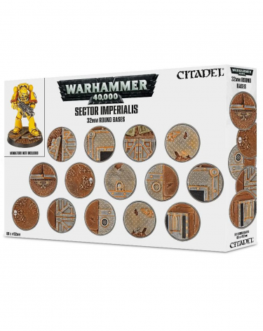 W40K: Sector Imperialis - Runde Bases 32 mm (60 St)