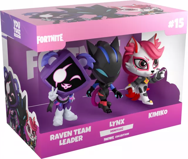 Figur Fortnite - Raven Team Leader, Lynx and Kimiko (3-pack mini) (Youtooz Mini Fortnite 15) - Figuren zum Spielen