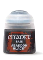 Citadel Base Paint (Abaddon Black) - Grundfarbe, schwarz