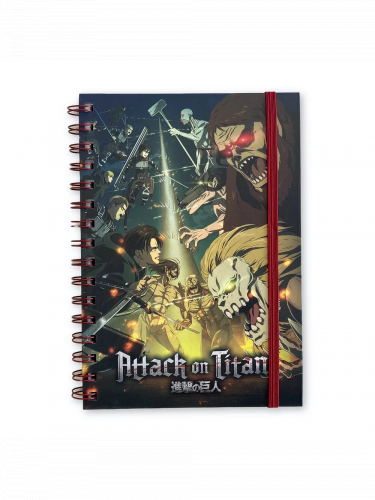 Attack on Titan Notizbuch - Charaktere