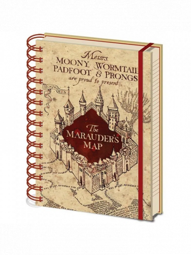 Notizbuch Harry Potter - Marauder's Map