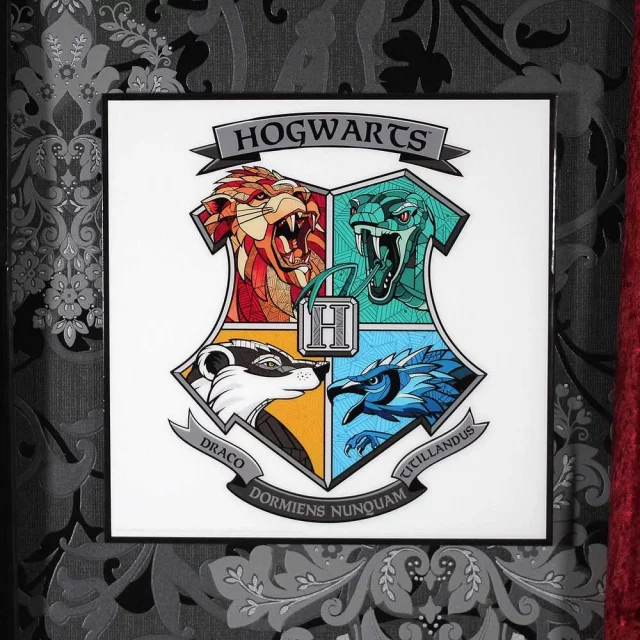 Bild Harry Potter - Hogwarts Wappen Crystal Clear Art Pictures (Nemesis Now)