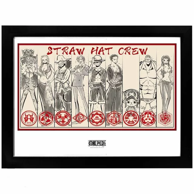 Gerahmter Plakat One Piece - Straw Hat Crew