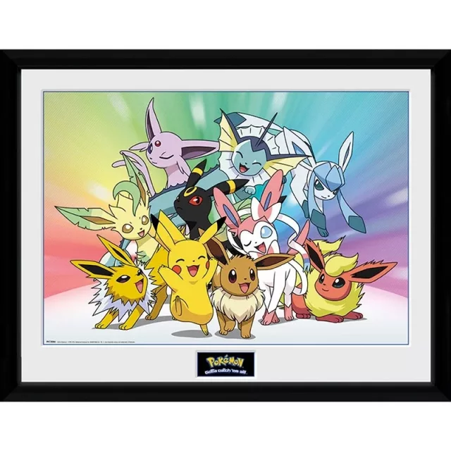 Gerahmtes Poster Pokemon - Eevee